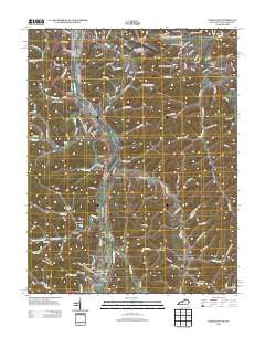 Burnaugh Kentucky Historical topographic map, 1:24000 scale, 7.5 X 7.5 Minute, Year 2013