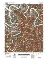 Burnside Kentucky Historical topographic map, 1:24000 scale, 7.5 X 7.5 Minute, Year 2010