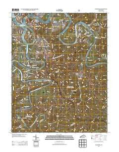 Burnside Kentucky Historical topographic map, 1:24000 scale, 7.5 X 7.5 Minute, Year 2013