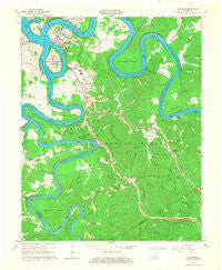Burnside Kentucky Historical topographic map, 1:24000 scale, 7.5 X 7.5 Minute, Year 1965