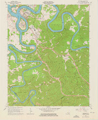 Burnside Kentucky Historical topographic map, 1:24000 scale, 7.5 X 7.5 Minute, Year 1965