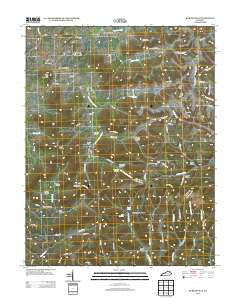 Burtonville Kentucky Historical topographic map, 1:24000 scale, 7.5 X 7.5 Minute, Year 2013