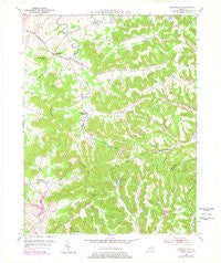 Burtonville Kentucky Historical topographic map, 1:24000 scale, 7.5 X 7.5 Minute, Year 1951