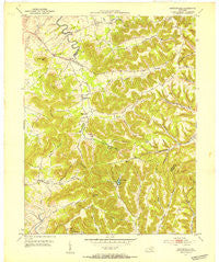 Burtonville Kentucky Historical topographic map, 1:24000 scale, 7.5 X 7.5 Minute, Year 1951