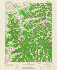 Burtonville Kentucky Historical topographic map, 1:24000 scale, 7.5 X 7.5 Minute, Year 1951
