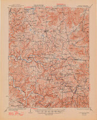 Byrdstown Tennessee Historical topographic map, 1:62500 scale, 15 X 15 Minute, Year 1929