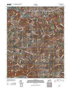 Cadiz Kentucky Historical topographic map, 1:24000 scale, 7.5 X 7.5 Minute, Year 2010