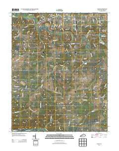 Cadiz Kentucky Historical topographic map, 1:24000 scale, 7.5 X 7.5 Minute, Year 2013