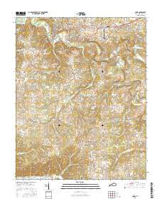 Cadiz Kentucky Current topographic map, 1:24000 scale, 7.5 X 7.5 Minute, Year 2016