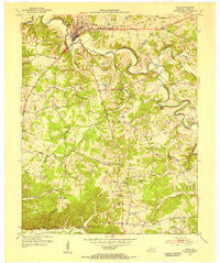 Cadiz Kentucky Historical topographic map, 1:24000 scale, 7.5 X 7.5 Minute, Year 1953