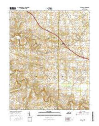 Caledonia Kentucky Current topographic map, 1:24000 scale, 7.5 X 7.5 Minute, Year 2016