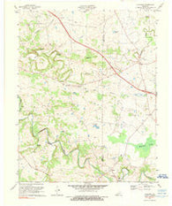 Caledonia Kentucky Historical topographic map, 1:24000 scale, 7.5 X 7.5 Minute, Year 1974