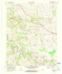 Caledonia Kentucky Historical topographic map, 1:24000 scale, 7.5 X 7.5 Minute, Year 1974