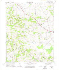 Caledonia Kentucky Historical topographic map, 1:24000 scale, 7.5 X 7.5 Minute, Year 1974