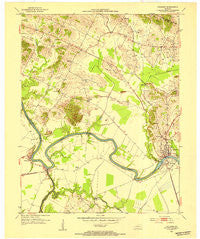 Calhoun Kentucky Historical topographic map, 1:24000 scale, 7.5 X 7.5 Minute, Year 1952
