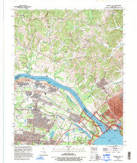 Calvert City Kentucky Historical topographic map, 1:24000 scale, 7.5 X 7.5 Minute, Year 1993