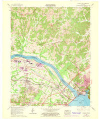 Calvert City Kentucky Historical topographic map, 1:24000 scale, 7.5 X 7.5 Minute, Year 1958