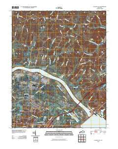 Calvert City Kentucky Historical topographic map, 1:24000 scale, 7.5 X 7.5 Minute, Year 2010