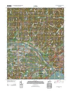 Calvert City Kentucky Historical topographic map, 1:24000 scale, 7.5 X 7.5 Minute, Year 2013
