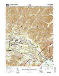Calvert City Kentucky Current topographic map, 1:24000 scale, 7.5 X 7.5 Minute, Year 2016