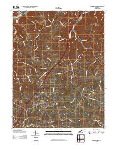 Campbellsburg Kentucky Historical topographic map, 1:24000 scale, 7.5 X 7.5 Minute, Year 2010