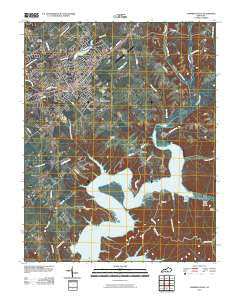 Campbellsville Kentucky Historical topographic map, 1:24000 scale, 7.5 X 7.5 Minute, Year 2010