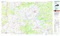 Campbellsville Kentucky Historical topographic map, 1:100000 scale, 30 X 60 Minute, Year 1986