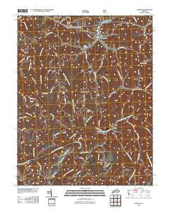 Campton Kentucky Historical topographic map, 1:24000 scale, 7.5 X 7.5 Minute, Year 2011
