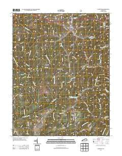 Campton Kentucky Historical topographic map, 1:24000 scale, 7.5 X 7.5 Minute, Year 2013