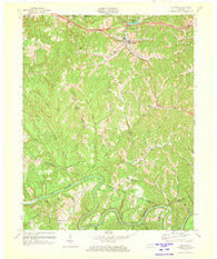 Campton Kentucky Historical topographic map, 1:24000 scale, 7.5 X 7.5 Minute, Year 1972