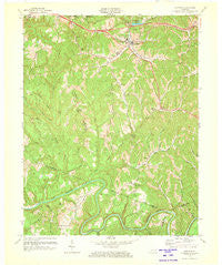 Campton Kentucky Historical topographic map, 1:24000 scale, 7.5 X 7.5 Minute, Year 1972