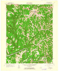 Campton Kentucky Historical topographic map, 1:24000 scale, 7.5 X 7.5 Minute, Year 1961