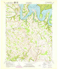 Cane Valley Kentucky Historical topographic map, 1:24000 scale, 7.5 X 7.5 Minute, Year 1970