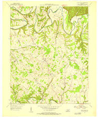 Cane Valley Kentucky Historical topographic map, 1:24000 scale, 7.5 X 7.5 Minute, Year 1953