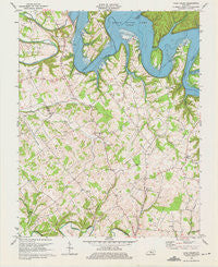 Cane Valley Kentucky Historical topographic map, 1:24000 scale, 7.5 X 7.5 Minute, Year 1970
