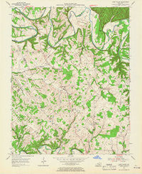Cane Valley Kentucky Historical topographic map, 1:24000 scale, 7.5 X 7.5 Minute, Year 1953