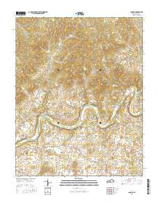 Canmer Kentucky Current topographic map, 1:24000 scale, 7.5 X 7.5 Minute, Year 2016