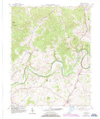 Canmer Kentucky Historical topographic map, 1:24000 scale, 7.5 X 7.5 Minute, Year 1953
