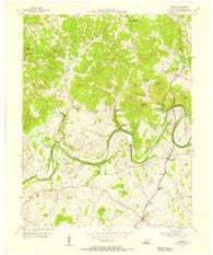 Canmer Kentucky Historical topographic map, 1:24000 scale, 7.5 X 7.5 Minute, Year 1953