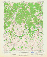 Canmer Kentucky Historical topographic map, 1:24000 scale, 7.5 X 7.5 Minute, Year 1953