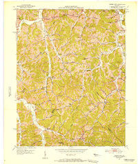 Cannel City Kentucky Historical topographic map, 1:24000 scale, 7.5 X 7.5 Minute, Year 1951