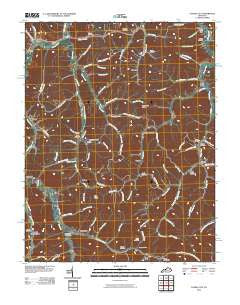 Cannel City Kentucky Historical topographic map, 1:24000 scale, 7.5 X 7.5 Minute, Year 2010