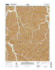 Cannel City Kentucky Current topographic map, 1:24000 scale, 7.5 X 7.5 Minute, Year 2016
