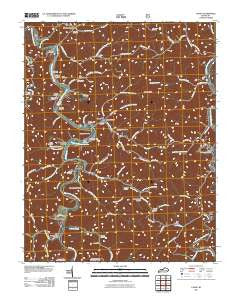 Canoe Kentucky Historical topographic map, 1:24000 scale, 7.5 X 7.5 Minute, Year 2011
