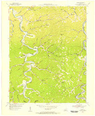 Canoe Kentucky Historical topographic map, 1:24000 scale, 7.5 X 7.5 Minute, Year 1954
