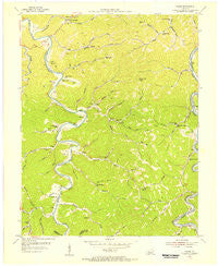 Canoe Kentucky Historical topographic map, 1:24000 scale, 7.5 X 7.5 Minute, Year 1954