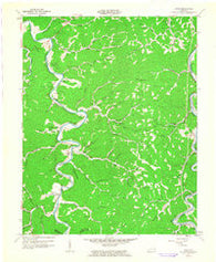 Canoe Kentucky Historical topographic map, 1:24000 scale, 7.5 X 7.5 Minute, Year 1961