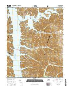 Canton Kentucky Current topographic map, 1:24000 scale, 7.5 X 7.5 Minute, Year 2016