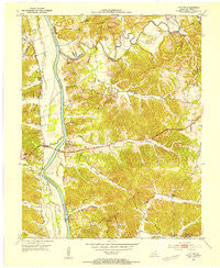 Canton Kentucky Historical topographic map, 1:24000 scale, 7.5 X 7.5 Minute, Year 1953