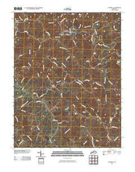 Cardwell Kentucky Historical topographic map, 1:24000 scale, 7.5 X 7.5 Minute, Year 2010